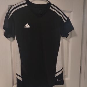 Adidas Woman's Black and White Jersey Medium